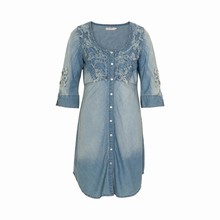 CREAM JASMINE DENIM DRESS 62362
