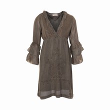 CREAM NORA NET DRESS 62076