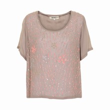 KAFFE SASHA SEQUIN TOP 530207