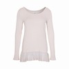 KAFFE MAJ L/S TEE W/ LACE 52009