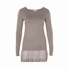 KAFFE MAJ L/S TEE W/ LACE 52009