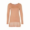 KAFFE MAJ L/S TEE W/ LACE 52009