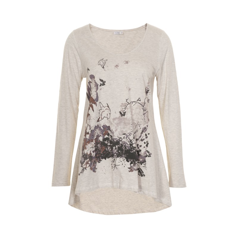KAFFE FLORAL FRONT T-SHIRT 51841