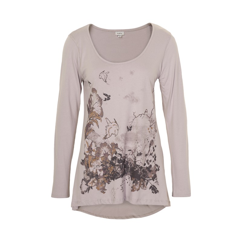 KAFFE FLORAL FRONT T-SHIRT 51841 GG