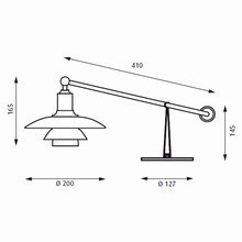 PH 2/1 Bordlampe Skærme