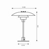 PH 4/3 Bordlampe Skærm