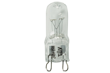 2-PAK KLAR HALOGEN G9 25W 240V