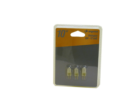 3-PAK MAT HALOGEN G4 10W 12V--