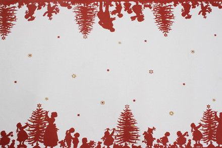 10X140 CM DUG CHRISTMAS EVE HVID