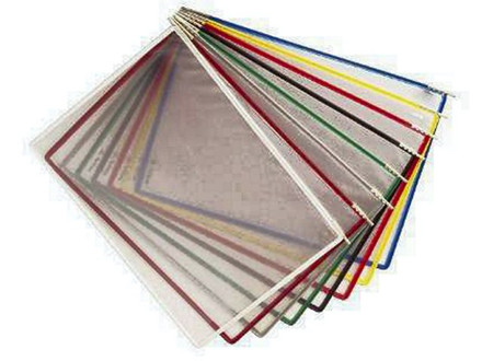 10 STK DISPLAYLOMMER TARIFOLD GUL A4 10S