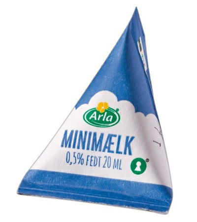 100 STK KAFFEMÆLK  MINI MÆLK  15ML I BRI