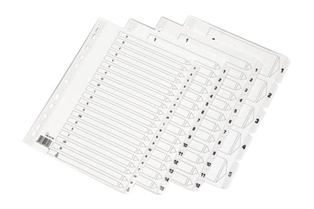Registre mylar hvide