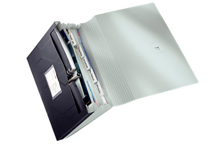Plastmapper m/elastik Leitz Prestige