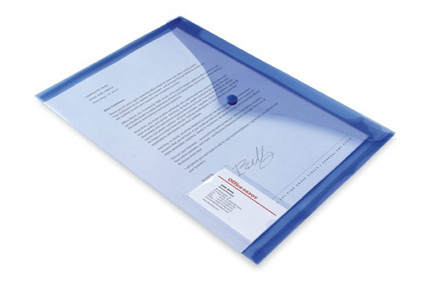 Plastmapper m/klap & trykknap