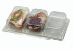 Plastbakker m/hængslet låg