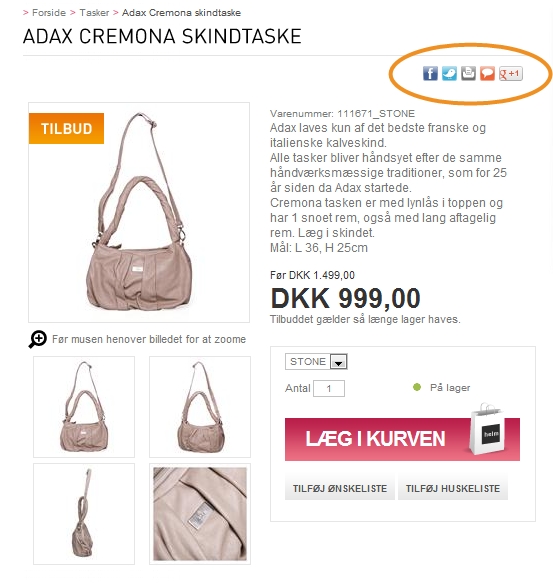 Share-knapper