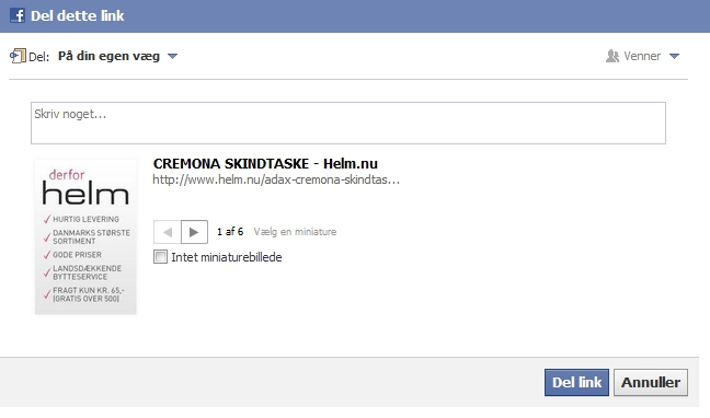 Del på facebook