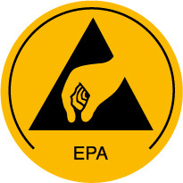 EPA skilt Ø 10 mm, 250 stk.