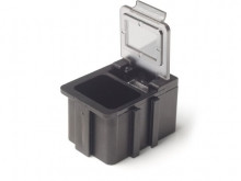 SMD-Æsker, Sort - ledende plast, Transparent låg