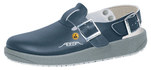 Abeba ESD-sandal, blå, hvid