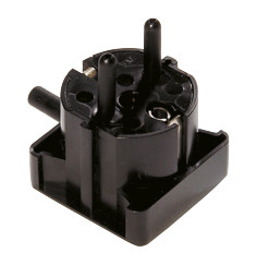 Jordingsstik (Schuko) med 4mm bananbøsning