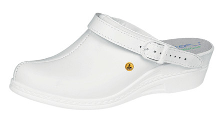 Abeba ESD-clog, sort, hvid