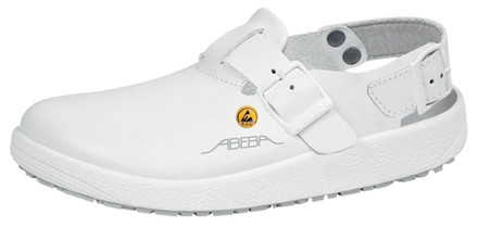 Abeba ESD-sandal, blå, hvid
