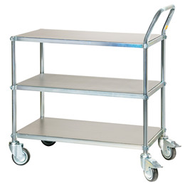 Transportvogn med 2 hylder