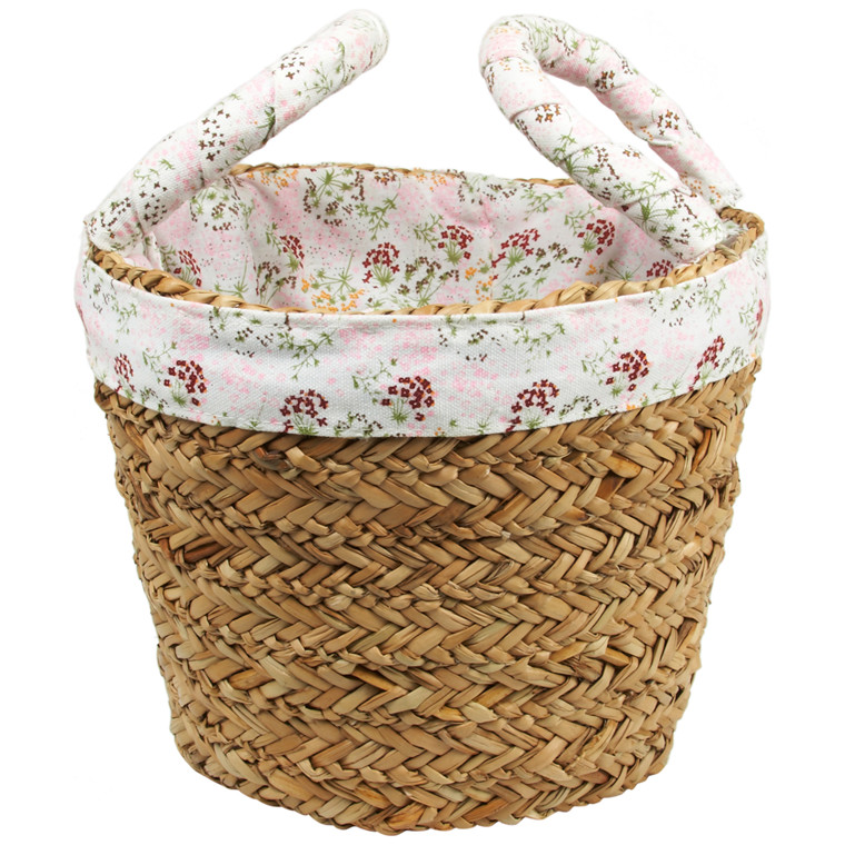 Francini flet kurv med blomsterkant - small