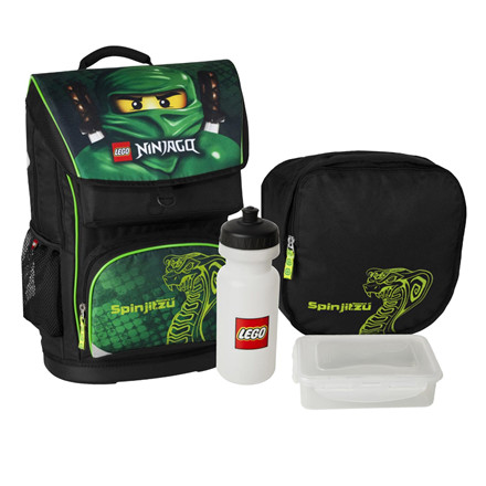 Lego Ninjago Green stor skoletaske