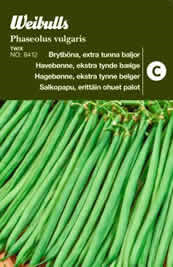 Havebønne, ekstra tynde bælge - Thaseolus vulgaris - Twix - Frø (W8412)