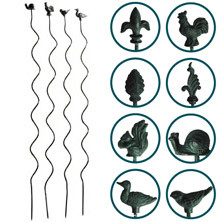 Plantespiral med topfigur, grøn, 125 cm, ass. (PY30/cl:96)