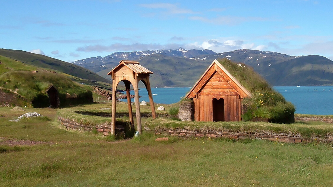Historisk hytte af træ