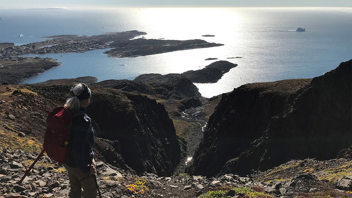 Udsigt over havet fra Diskoøen