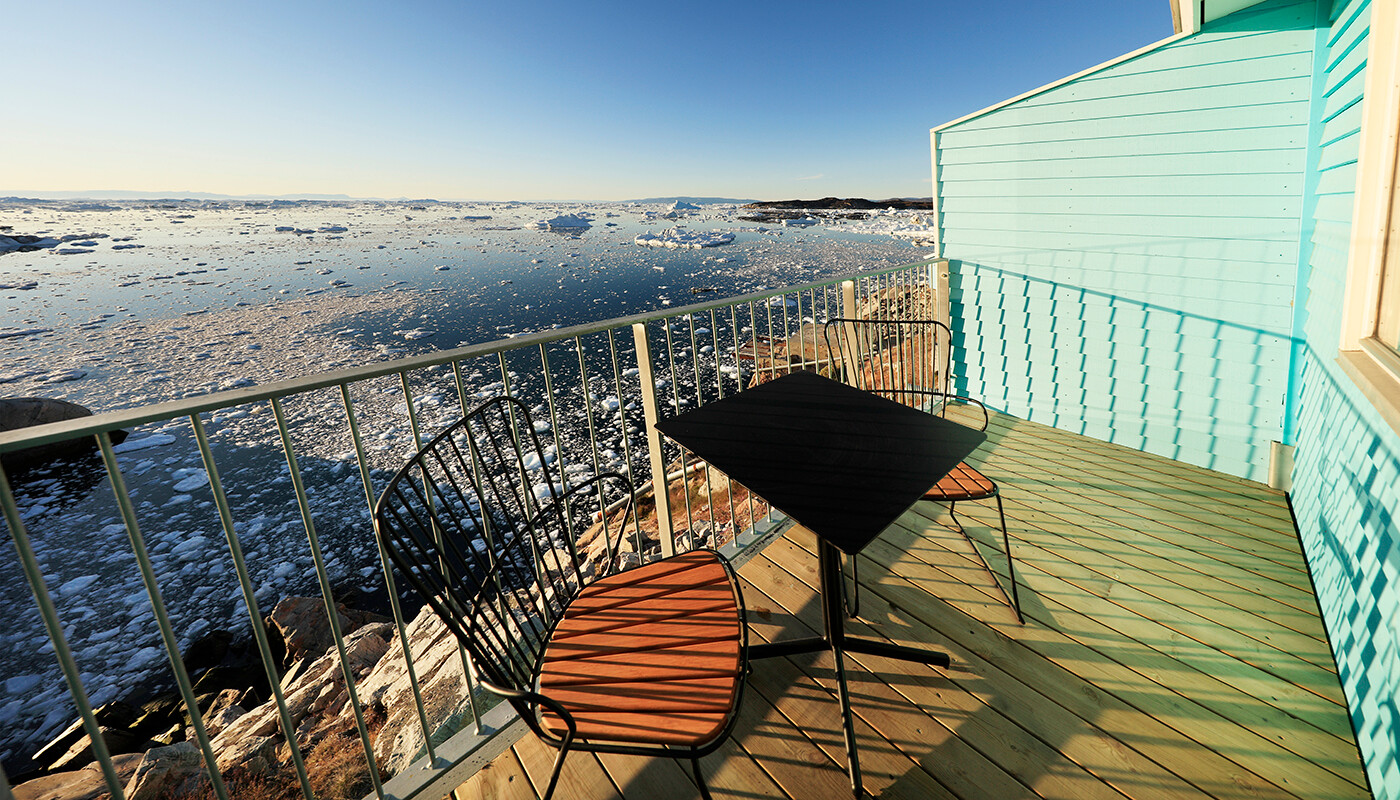 Privat balkon til Deluxe værelser