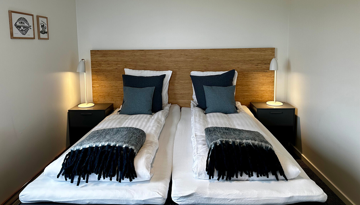 Et af hotellets værelser