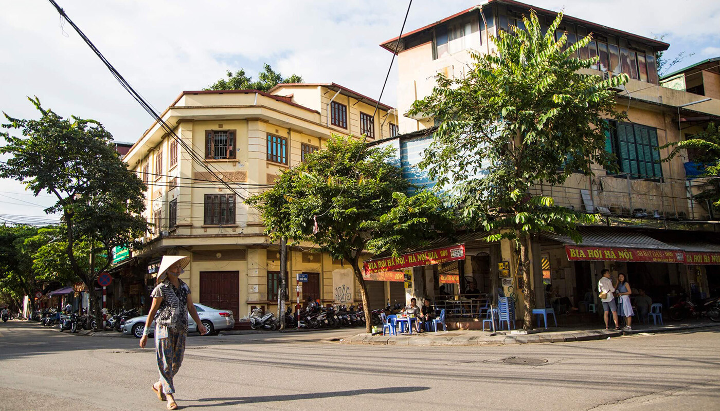 Roligt byliv i Hanoi