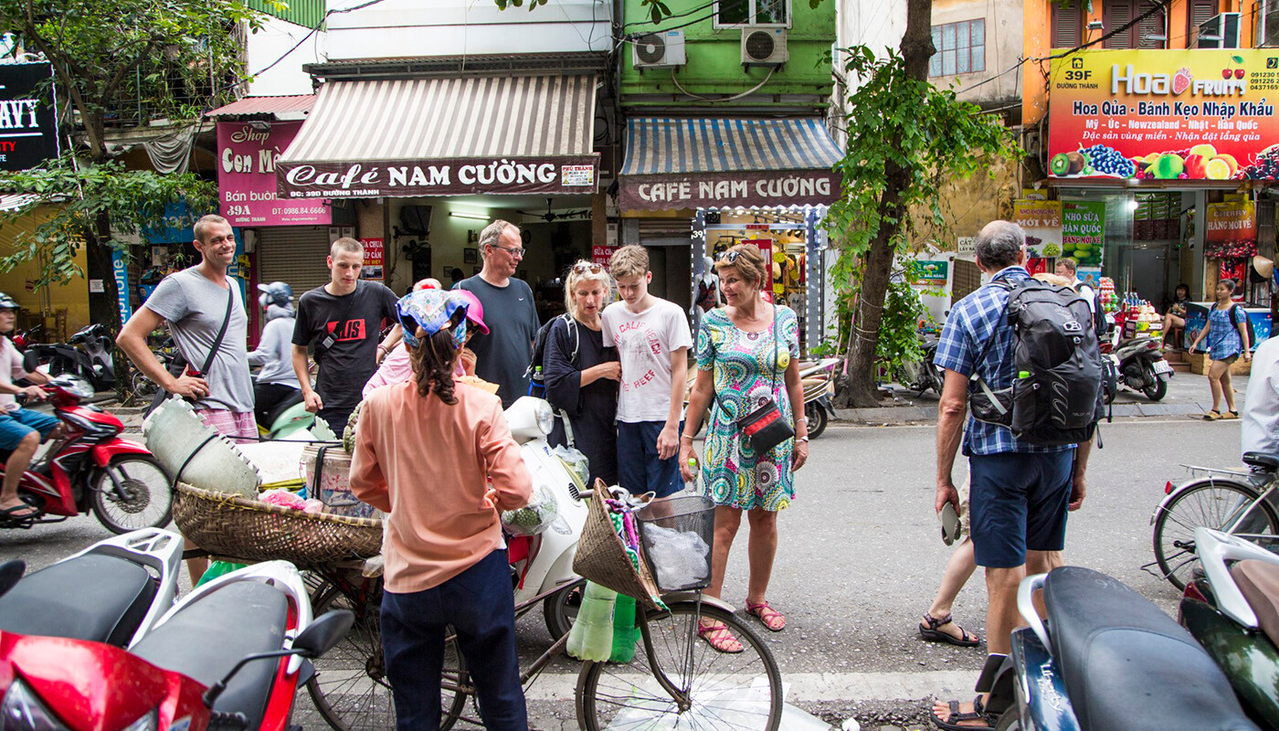 På byvandring i Hanoi