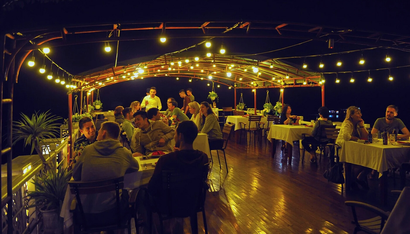 Restaurant på tagterrasse