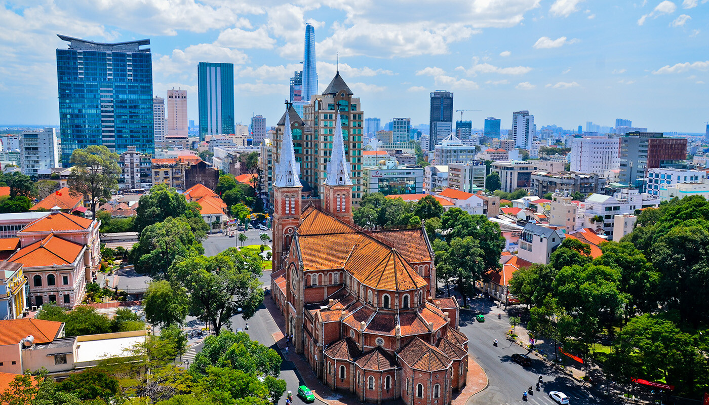 Ho Chi Minh City oppefra
