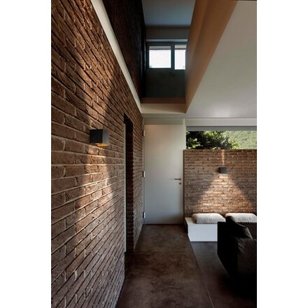 Box Up Down Led 3000k Wall Lamp Black Gold Light Point Buy Online