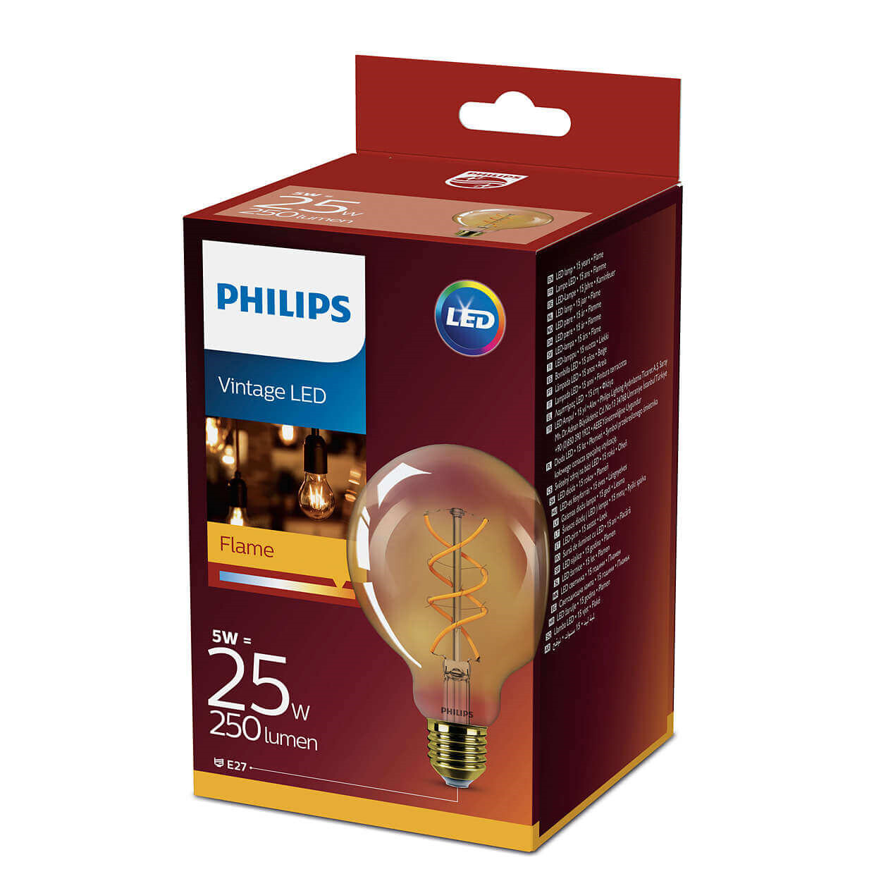 deuropening Maken storm Bulb LED 5W (250lm) Vintage Globe Ø95 E27 - Philips - Buy online