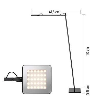 Kelvin LED F Floor Lamp Anthracite Flos Buy online