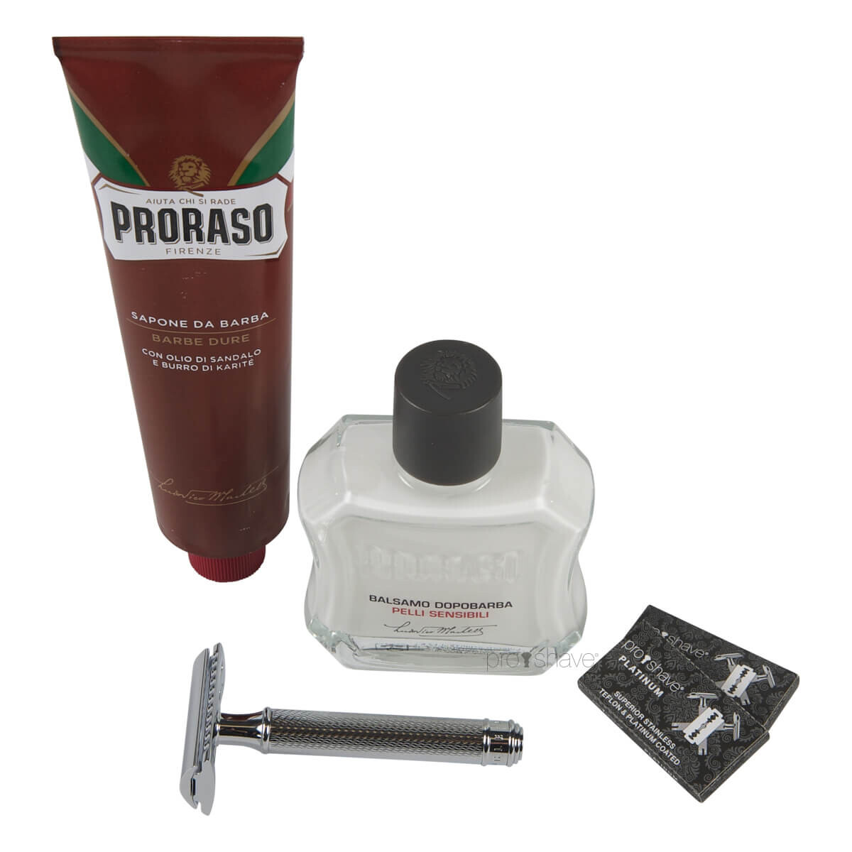 Set of products for shaving the head / scalp