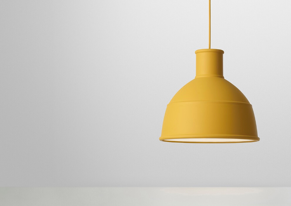 mustard ceiling light
