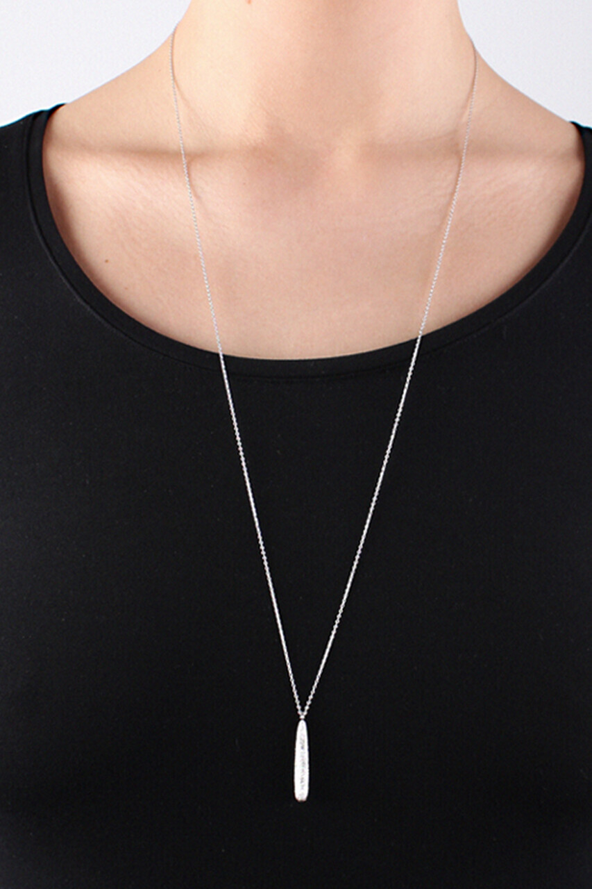 Collier Dyrberg Kern Quintessa Blanc - 100 Cm - Perles Synthétiques - Neuf Avec étiquettes