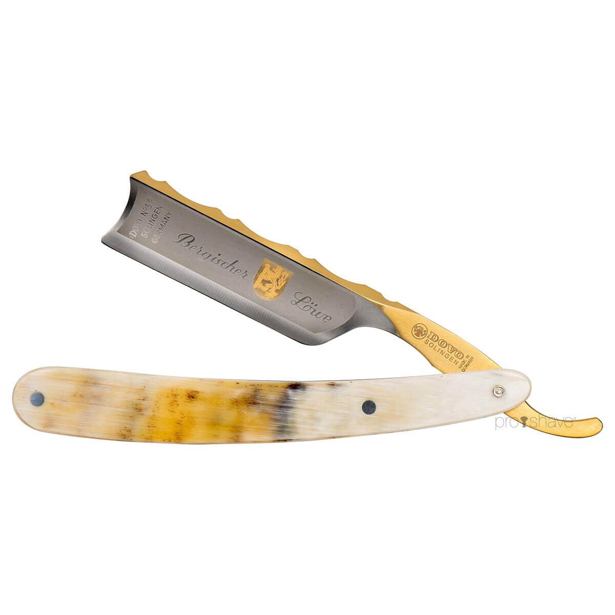 Straight Razor in horn with spanish points from Dovo