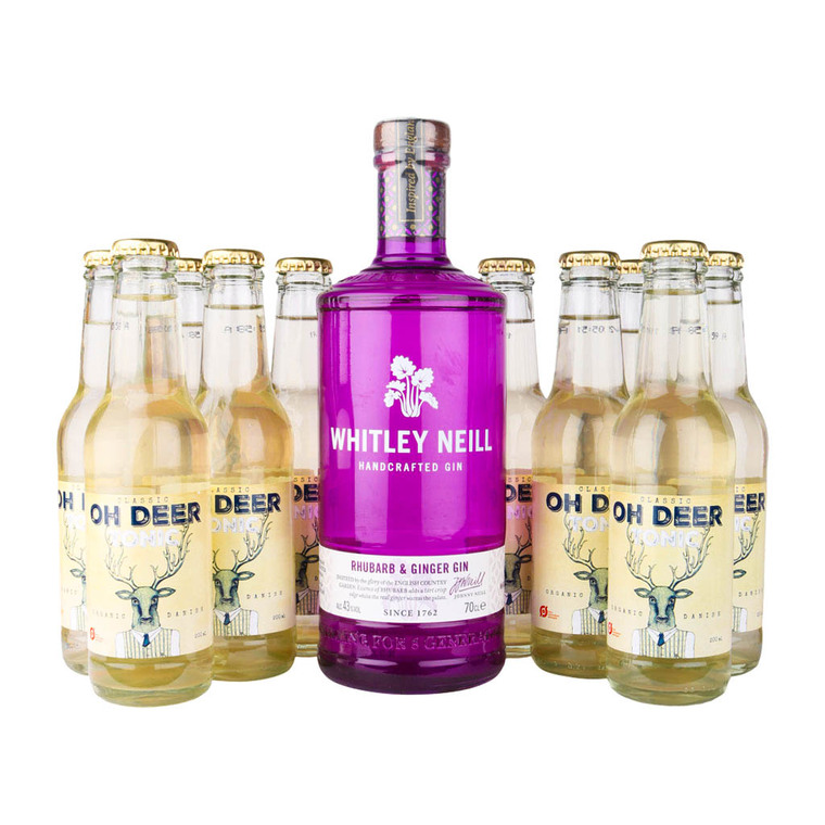 Whitley Neill Rhubarb & Ginger Gin | Frugtig og let sødlig gin