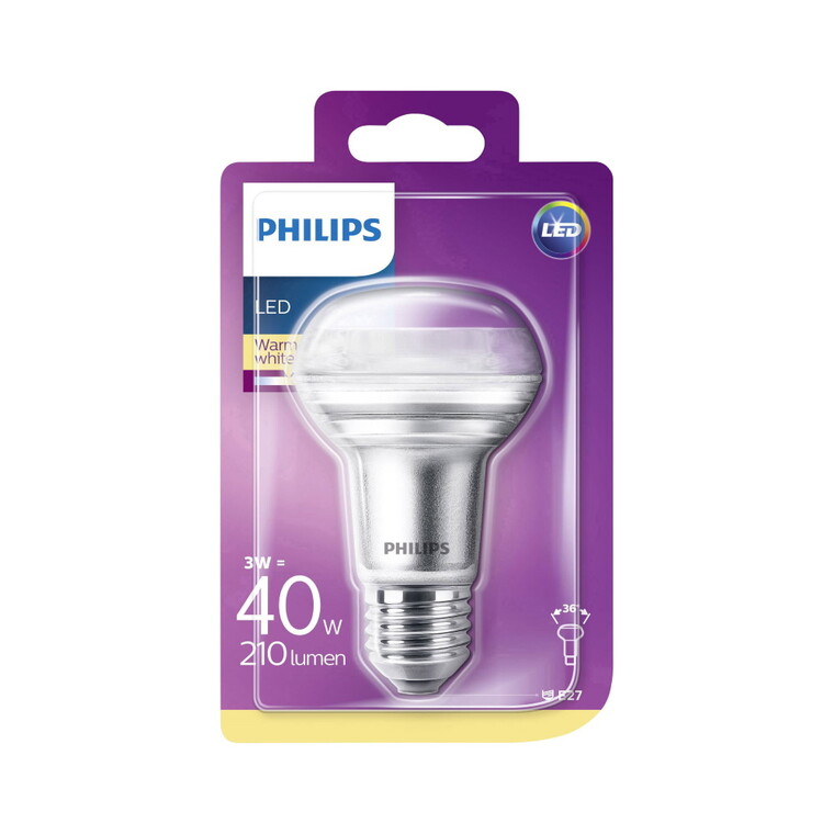 Senior citizens Re-paste labyrinth Bulb LED 3W (210lm) Reflector E27 - Philips - Buy online