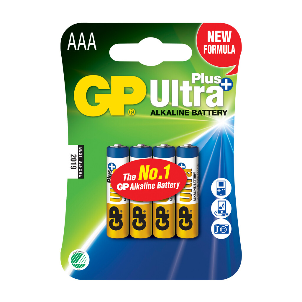 4 GP ULTRA LR03 / AAA BATTERIER